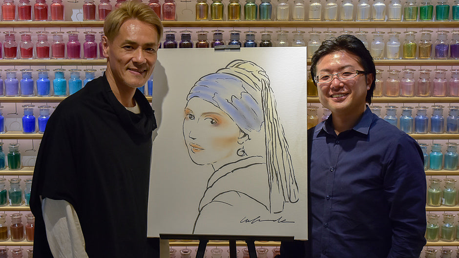 shu uemura × pigment "Magic of color in painting and makeup -art for beauty pursued by people-"