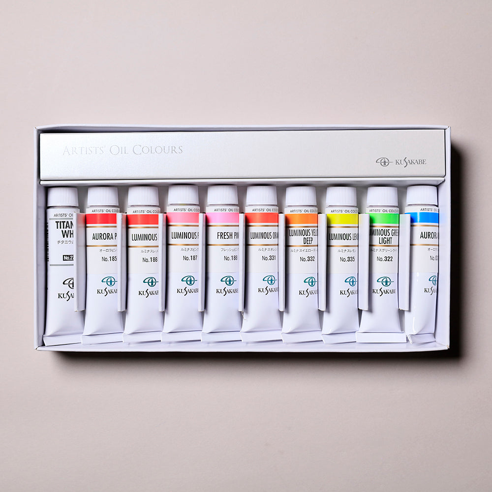 Fluorescent Artists' Oil Colours 10-color Set