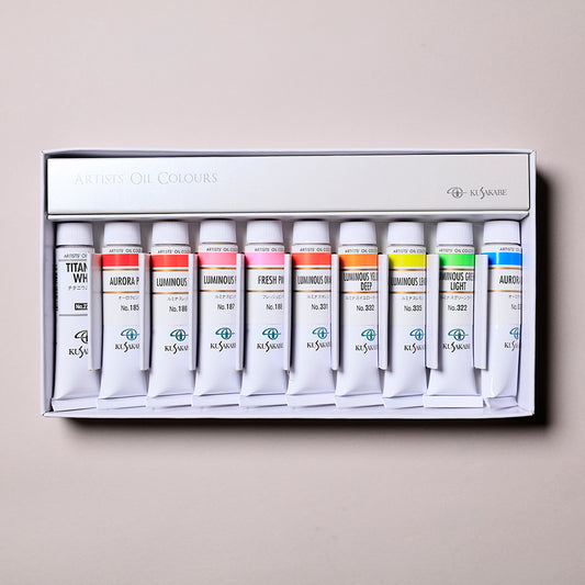 Fluorescent Artists' Oil Colours 10-color Set