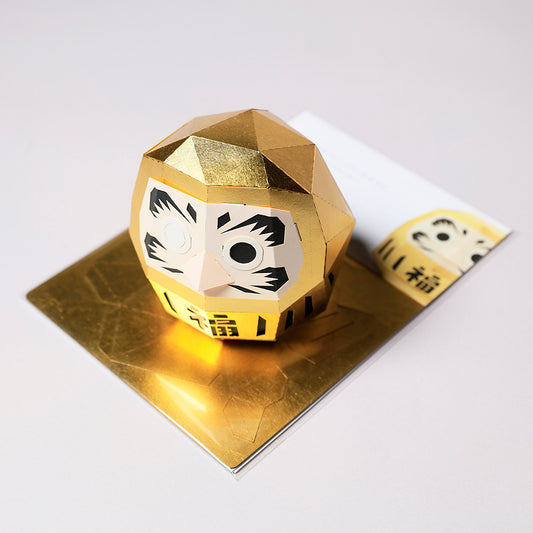 Metal Leaf Paper Craft / Daruma [Gold]