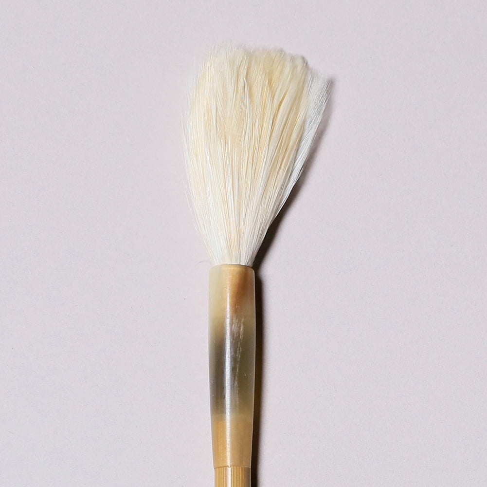 Chicken Feather Brush / Brown Handle