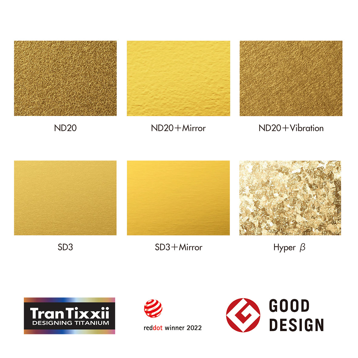 Color Titanium Plate Sample IP GOLD