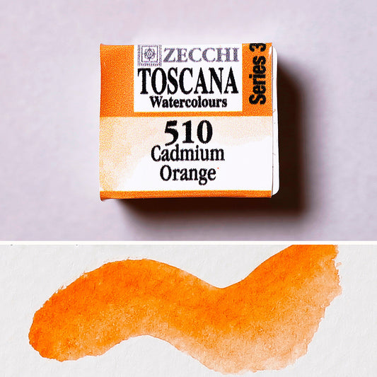 510 Cadmium Orange - Watercolor