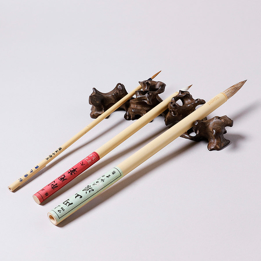 Brush Holder / Natural Karaki Wood