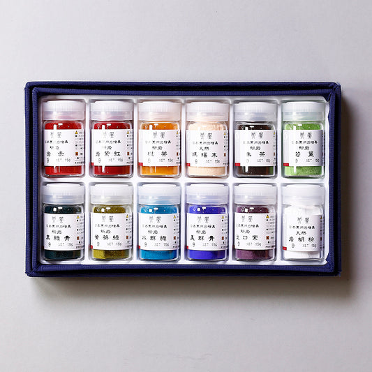 岩絵具12色セット C(青) - PIGMENT TOKYO