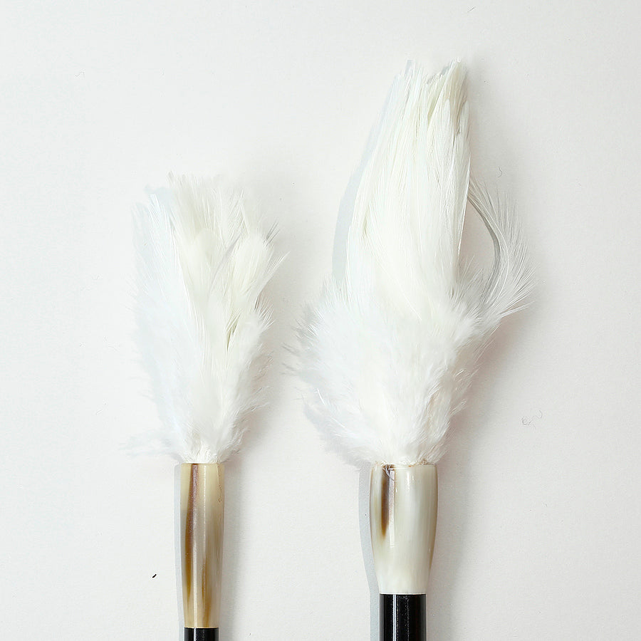Chicken Feather Brush / Black Handle