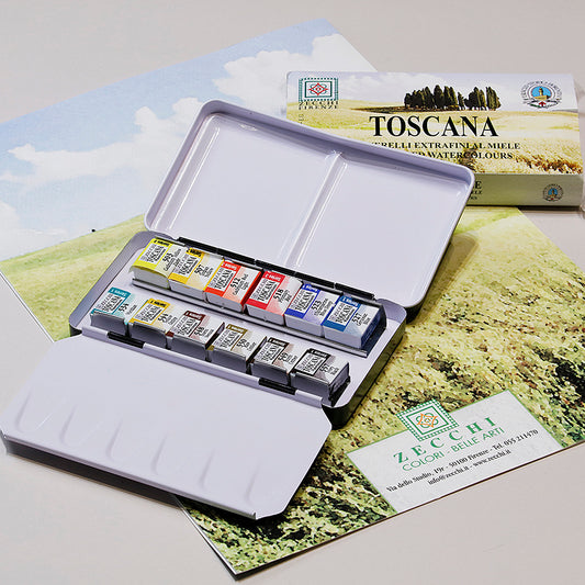Watercolor Metal Box Pocket 12
