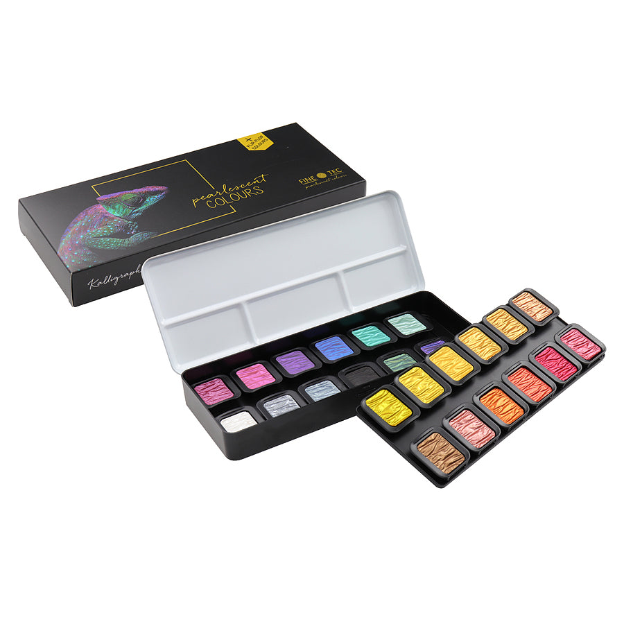 ファインテック F2400 パールカラー水彩絵具 24色セット - PIGMENT