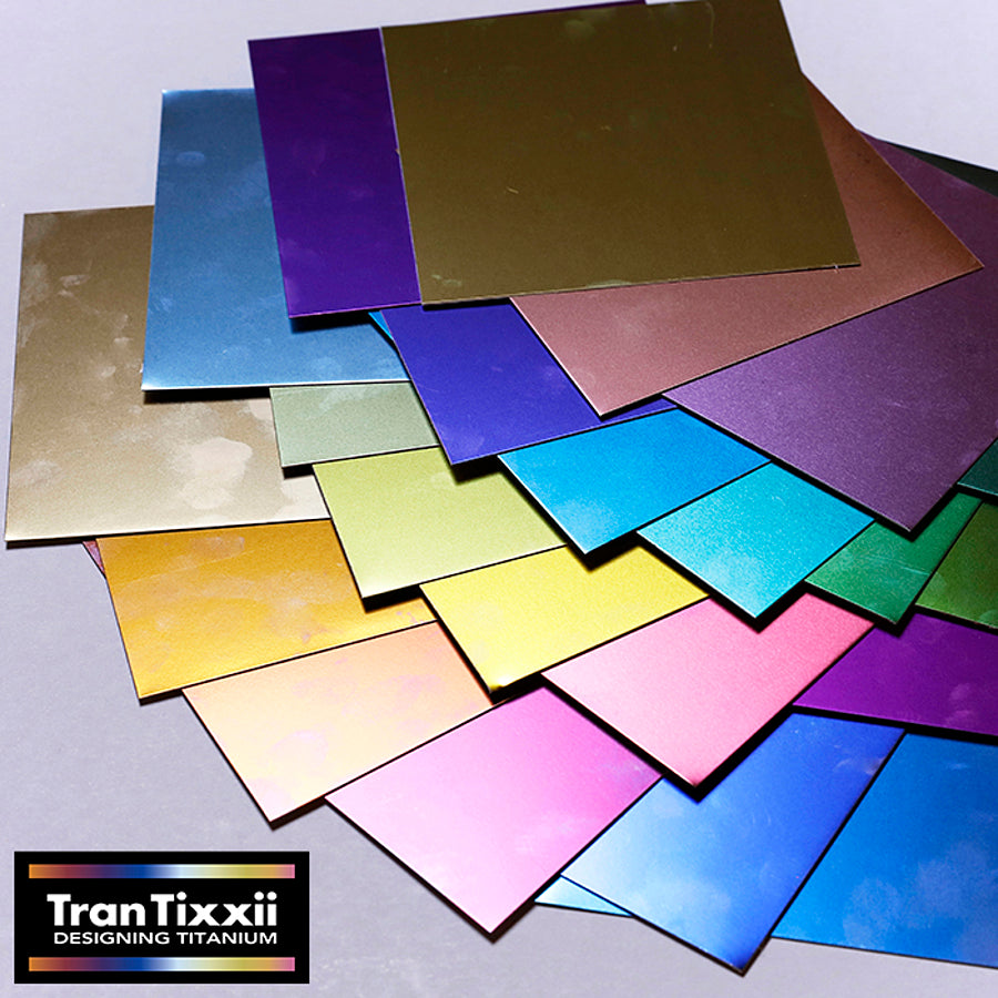 Color Titanium Plate Sample  SD3 (Hard Color)