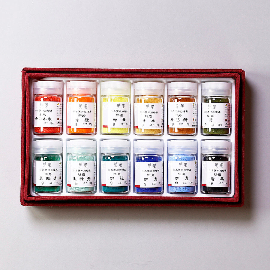 岩絵具12色セット A(赤) - PIGMENT TOKYO