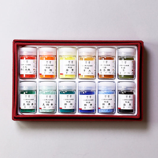 岩絵具12色セット A(赤) - PIGMENT TOKYO
