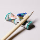 Color Brush Rest with Bird Motif