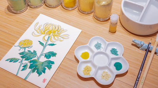 【［入門］岩絵具で花をえがく（きく）】同席オプション 25/10/12