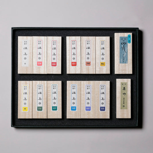 Saiboku (color ink stick) Shimbi 14 colors set