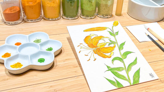 【Introduction to Mineral Pigments (Tiger Lily)】 Seat for a parent/guardian July 14.2024