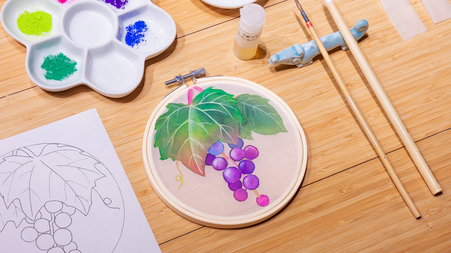 ［入門］絵絹に果物をえがく（のぶどう） 26/02/23