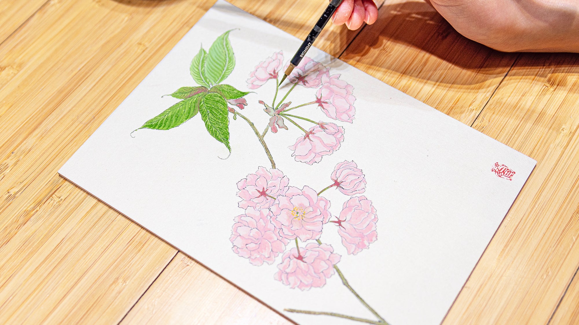 入門］岩絵具で花をえがく（さくら） 26/03/08 – PIGMENT TOKYO