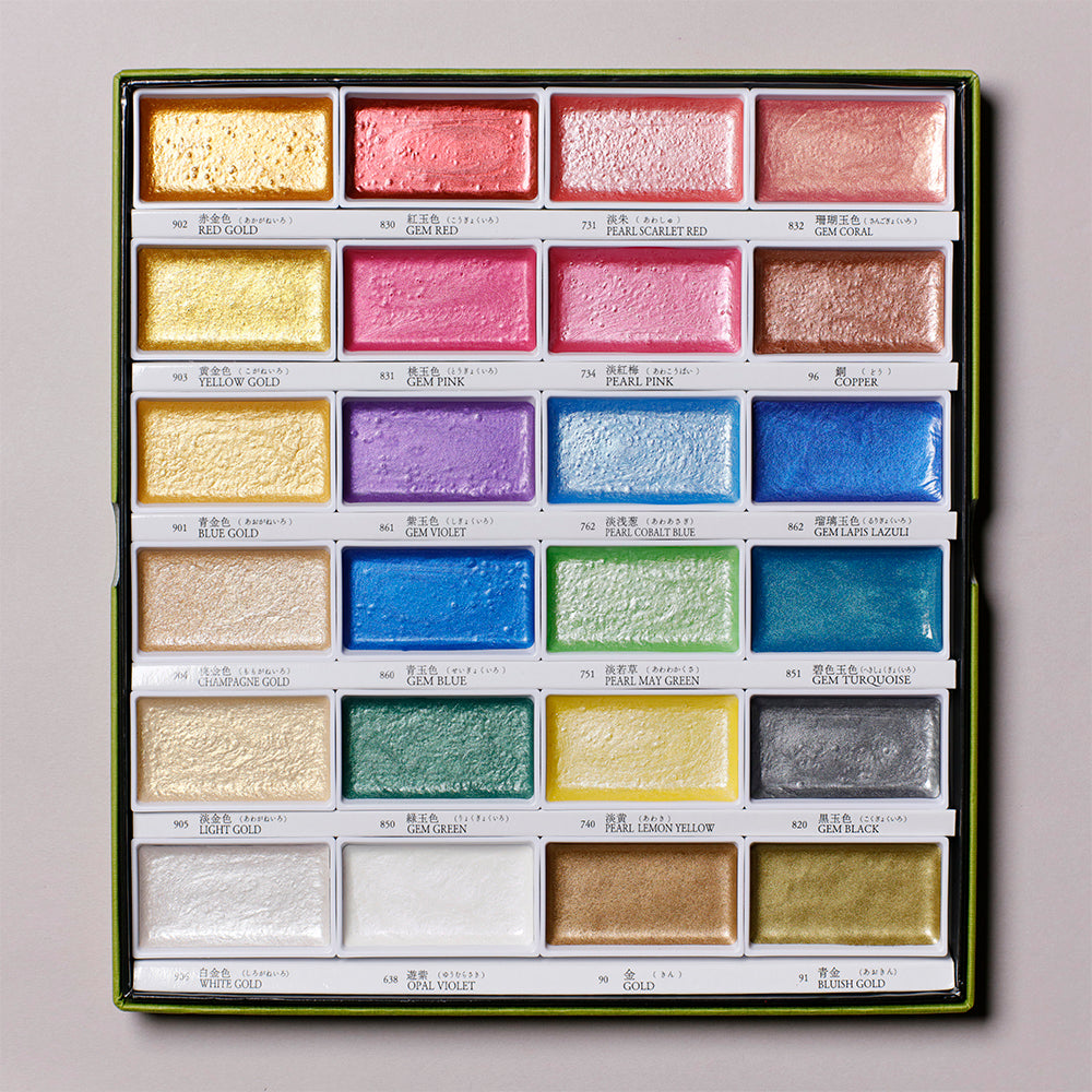 数量限定 顔彩耽美 メタリックカラー24色 – PIGMENT TOKYO