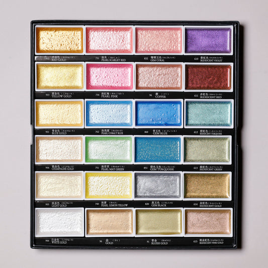 数量限定　顔彩耽美 メタリックカラーⅡ 24色