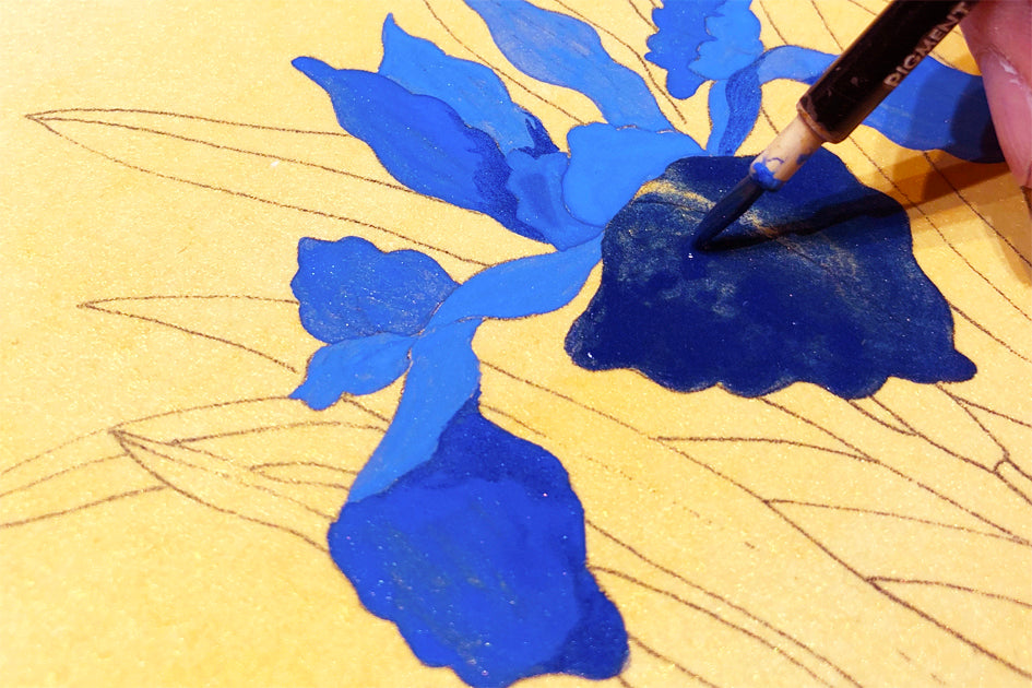 Japanese Painting  -Drawing Seasonal Flowers- April 28.2024