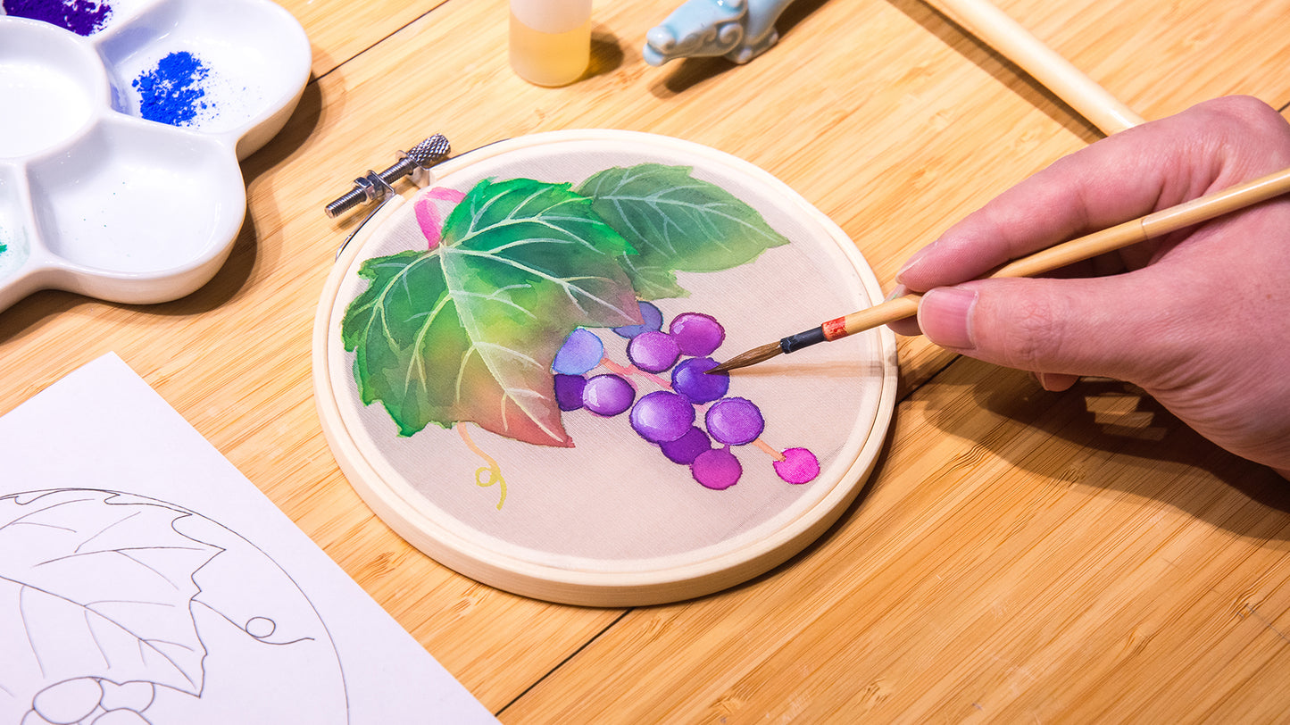 ［入門］絵絹に果物をえがく（のぶどう） 26/02/23