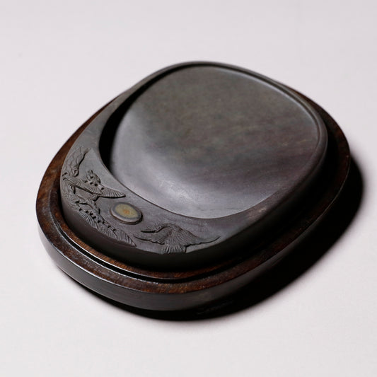 Duan Inkstone Mashiko / pine and crane 4 inches