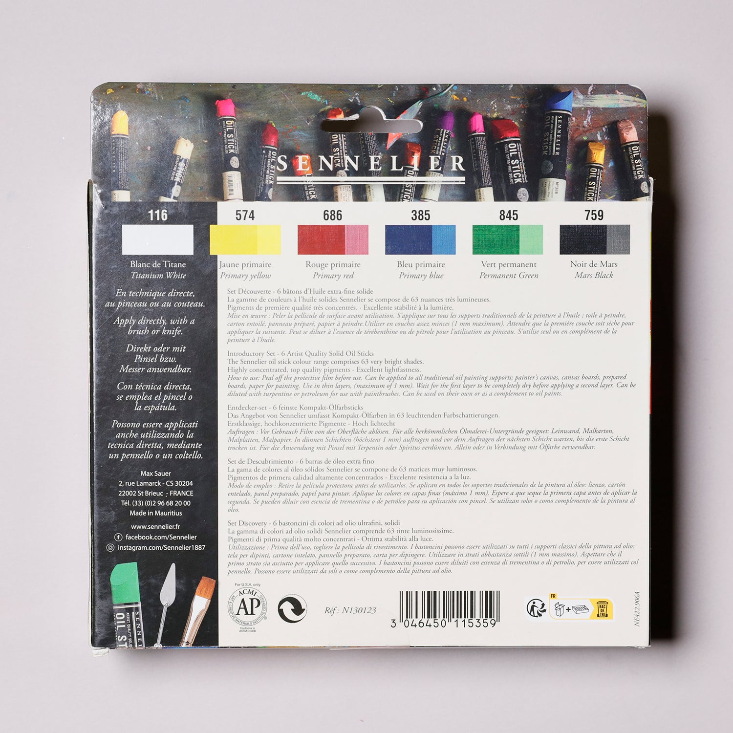 オイルスティック 入門6色セット – PIGMENT TOKYO