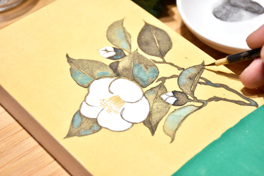 Painting Flowers Using Traditional Japanese Materials 16:00 July 7.2024