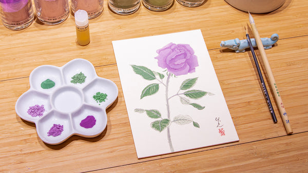 入門］岩絵具で花をえがく（ばら） 26/05/10 – PIGMENT TOKYO