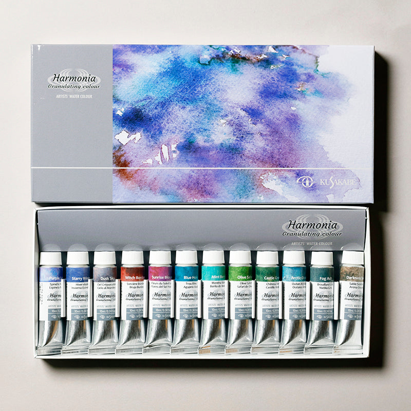 Harmonia 12 colors set (Granulation Water Color )