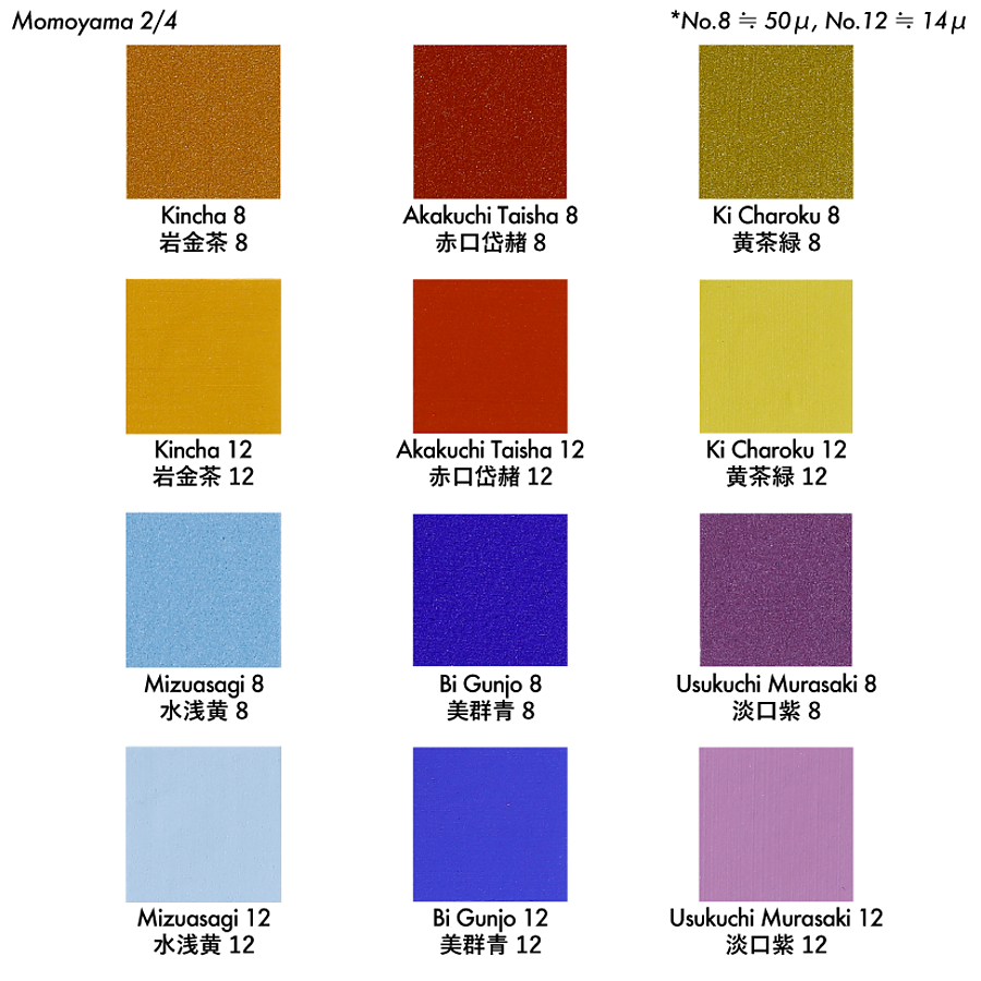 48 Color Pigments Set Momoyama