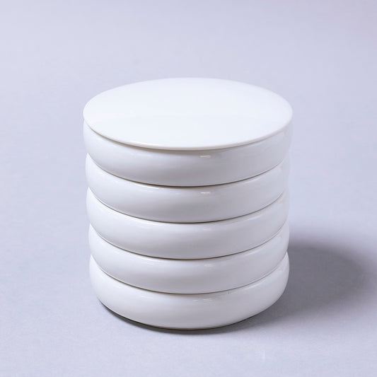 5 Round Ceramic Plates (Dish)