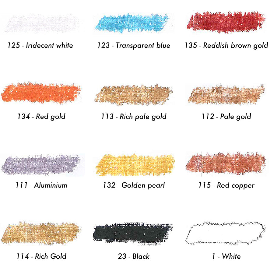 Oil Pastel Pearl 12 colors set