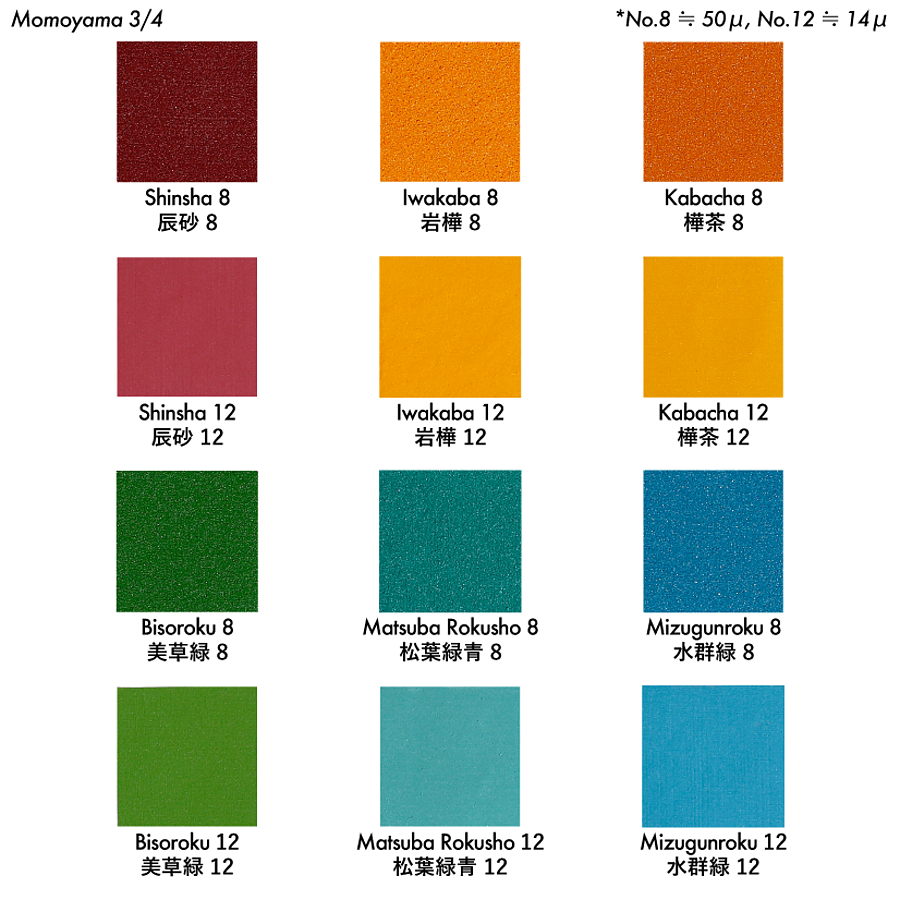 48 Color Pigments Set Momoyama