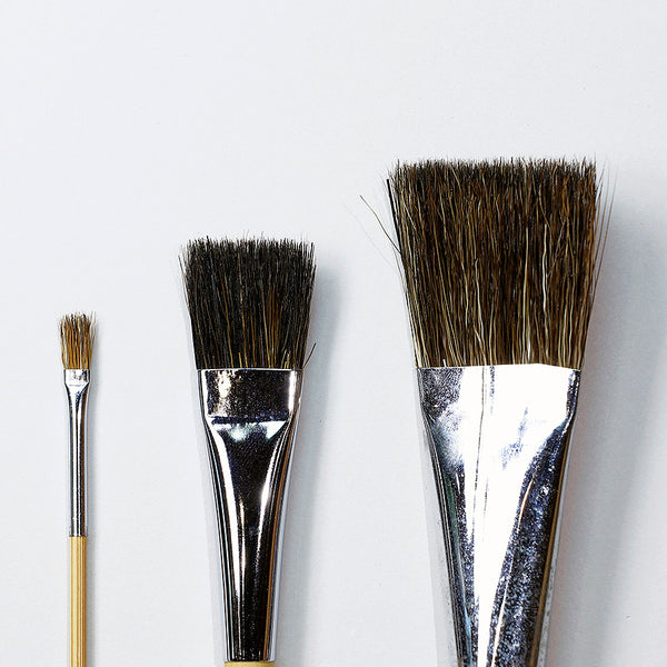 Nakasato Kamogawa Flat Brush PKB For Japanese Painting, No. 5